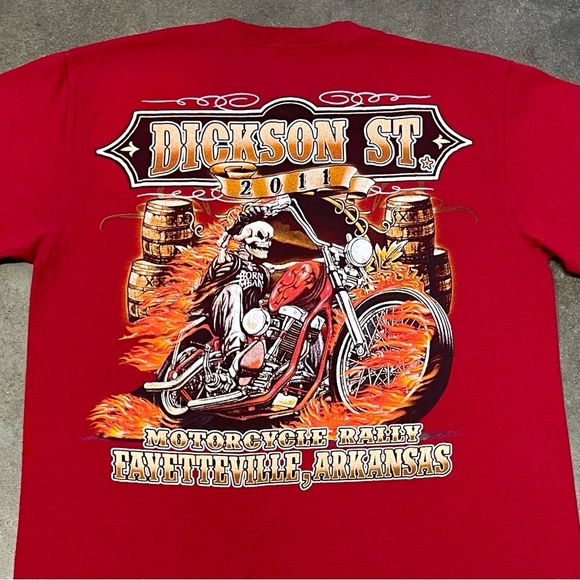 Vintage 2011 Sturgis Motorcycle Rally T-Shirt Skull Grunge - Picture 4 of 7